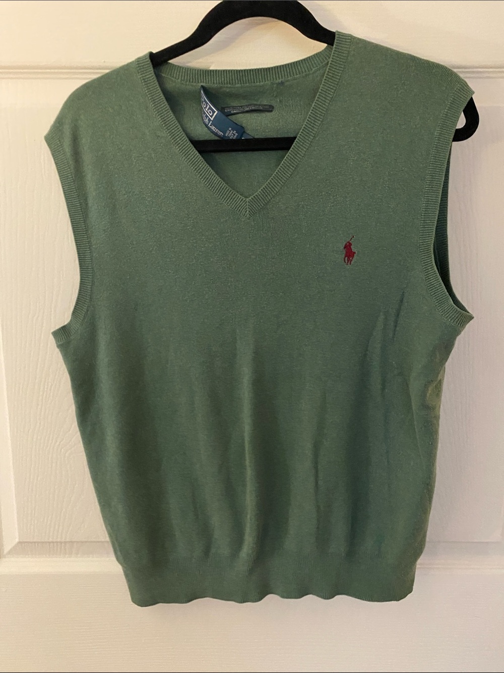 Polo Ralph Lauren Green V-neckSweater Vest | Size S